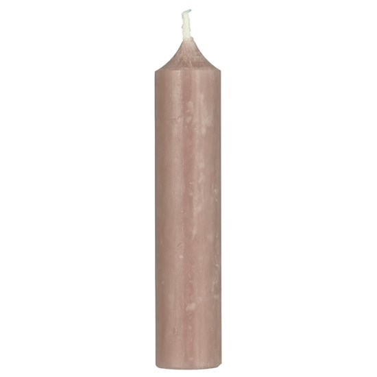 Svíčka Ib Laursen kulatá krátká V.11 cm starorůžová_0