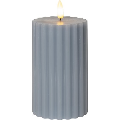 LED dekorační svíčka FLAMME STRIPE V.15cm modrá_0