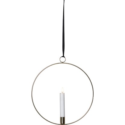 LED závěsné osvětlení FLAMME RING 1xLED P.28 cm mosazné_0