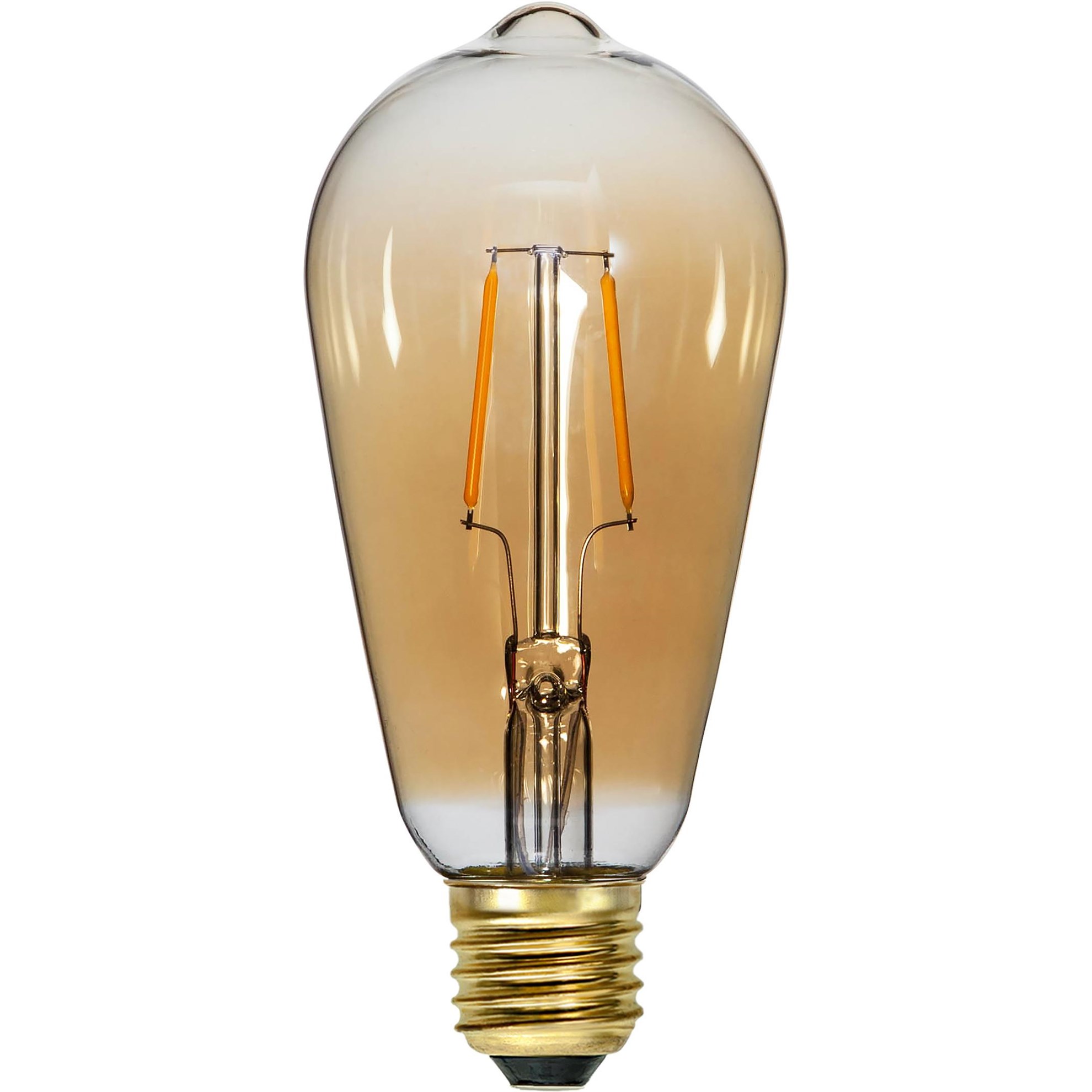 Dekorační LED žárovka PLAIN AMBER E27 80lm, 2000K jantarová_0