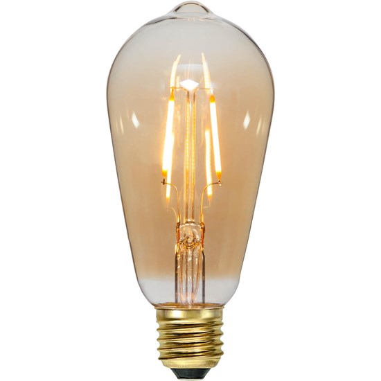 Dekorační LED žárovka PLAIN AMBER E27 80lm, 2000K jantarová_1