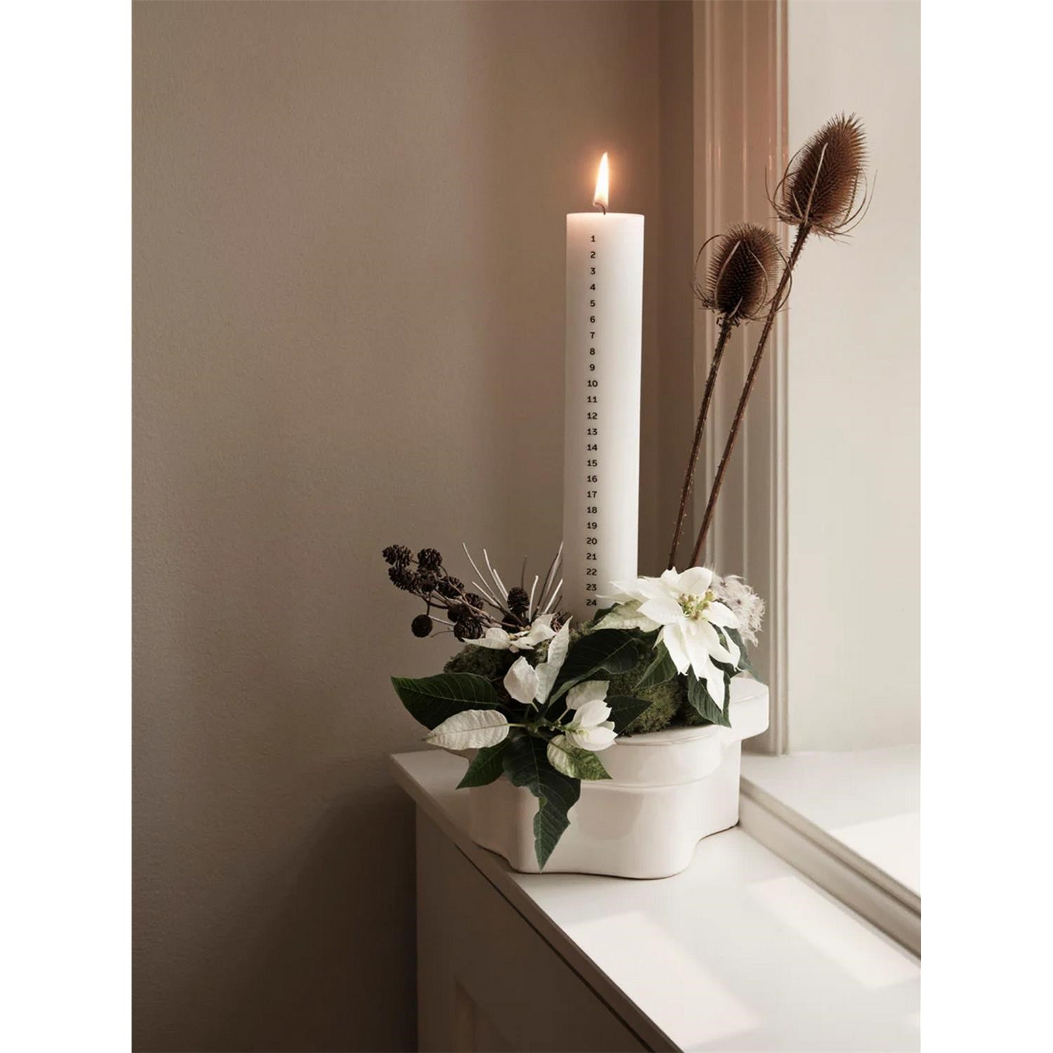 Adventní svíčka Broste ECO V.30cm bílá_0