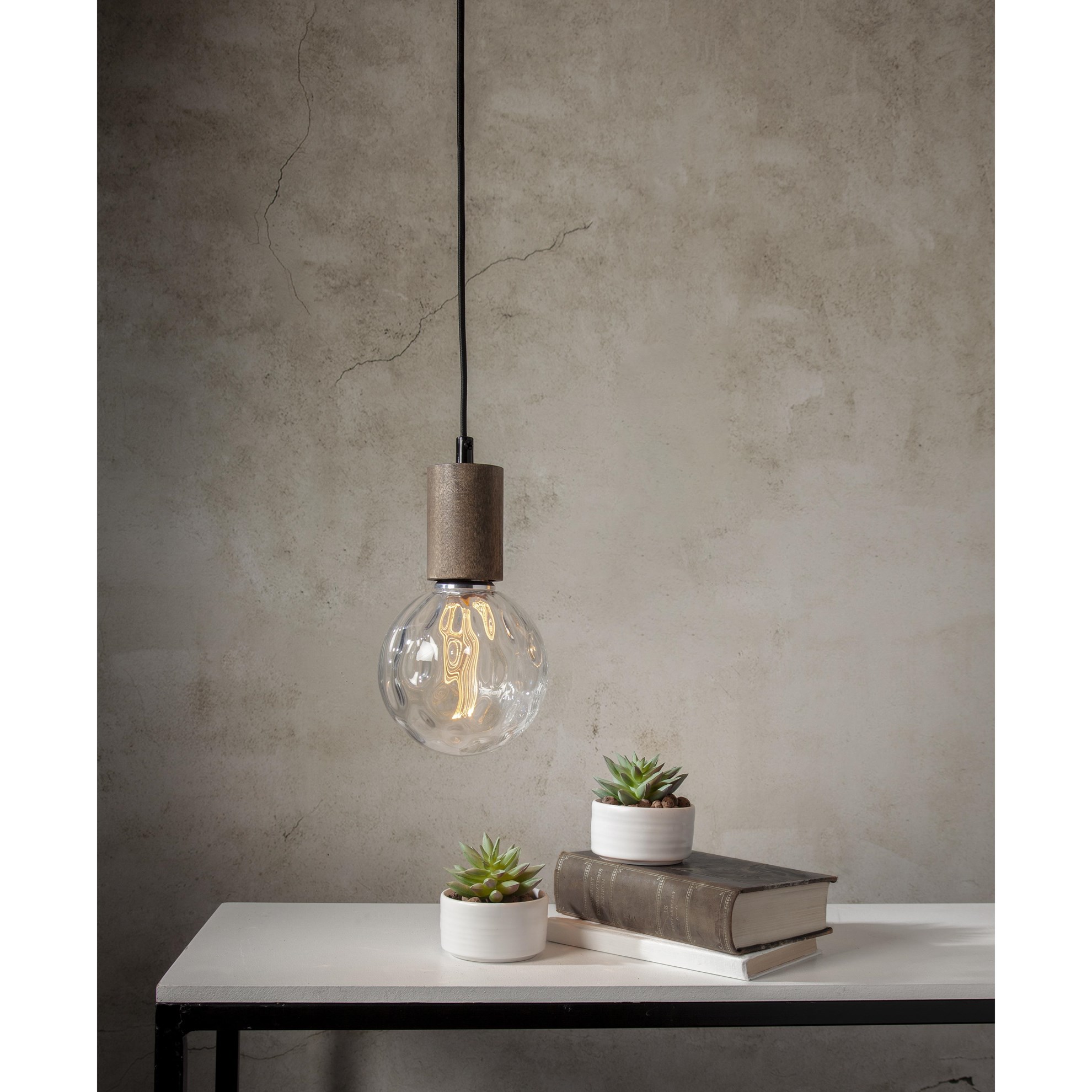 Látkový kabel s objímkou pro žárovku E27 D.3,5m černý_0