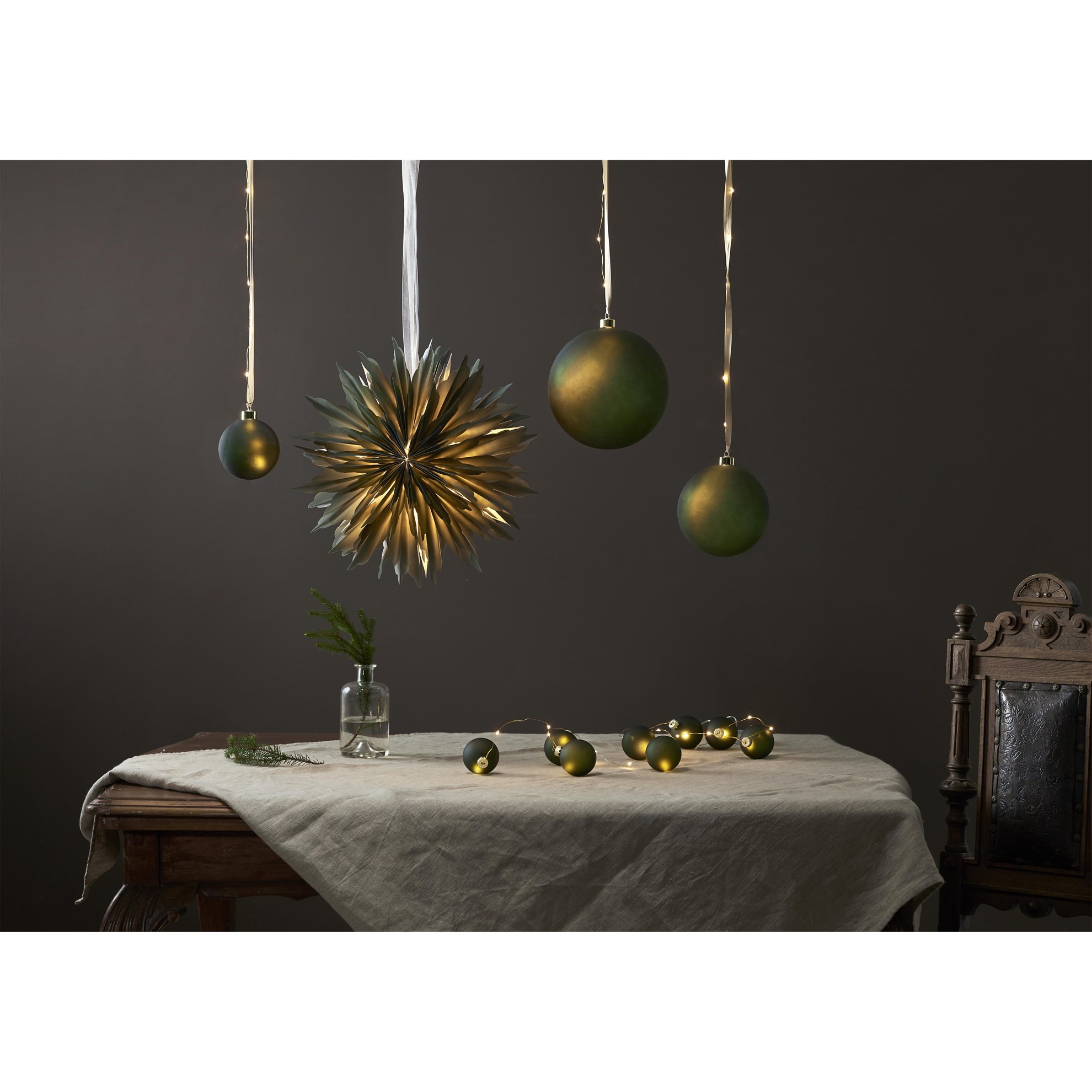 Venkovní LED světelný řetěz BLISS 22xLED D.160cm zelený_2