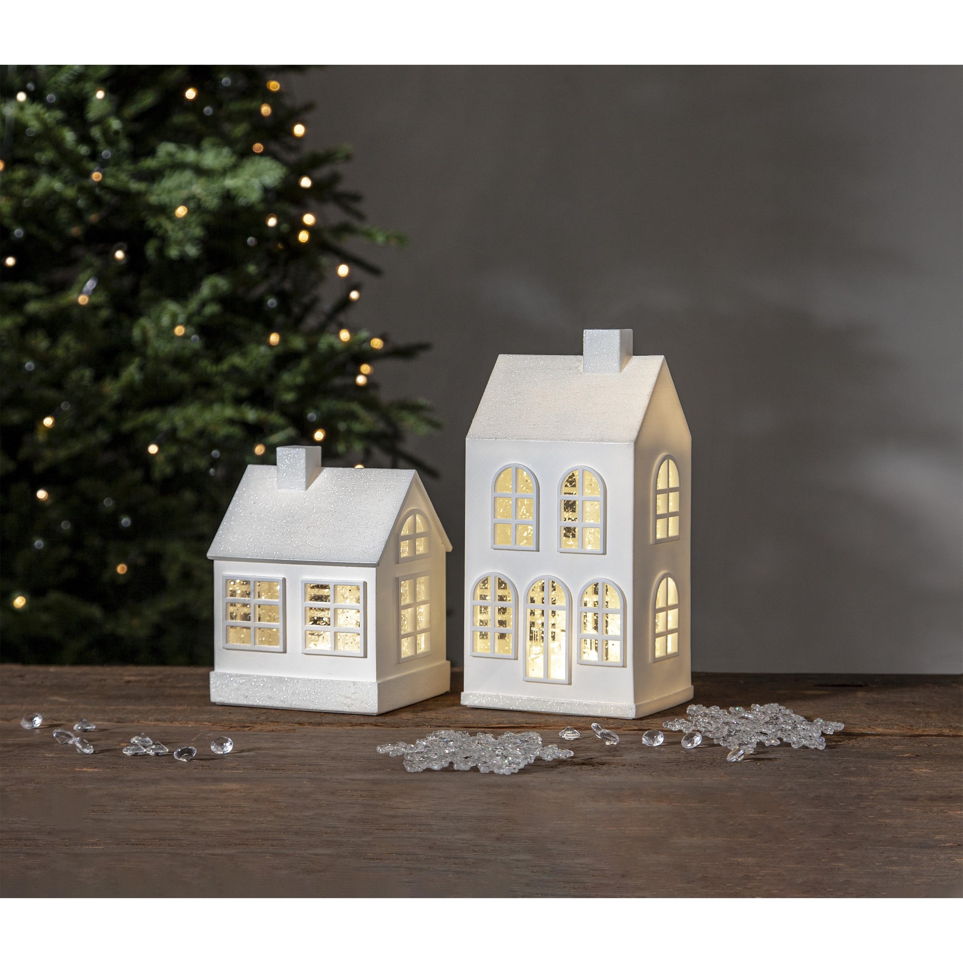 LED stolní dekorace VINTER V.15,5cm bílá_0