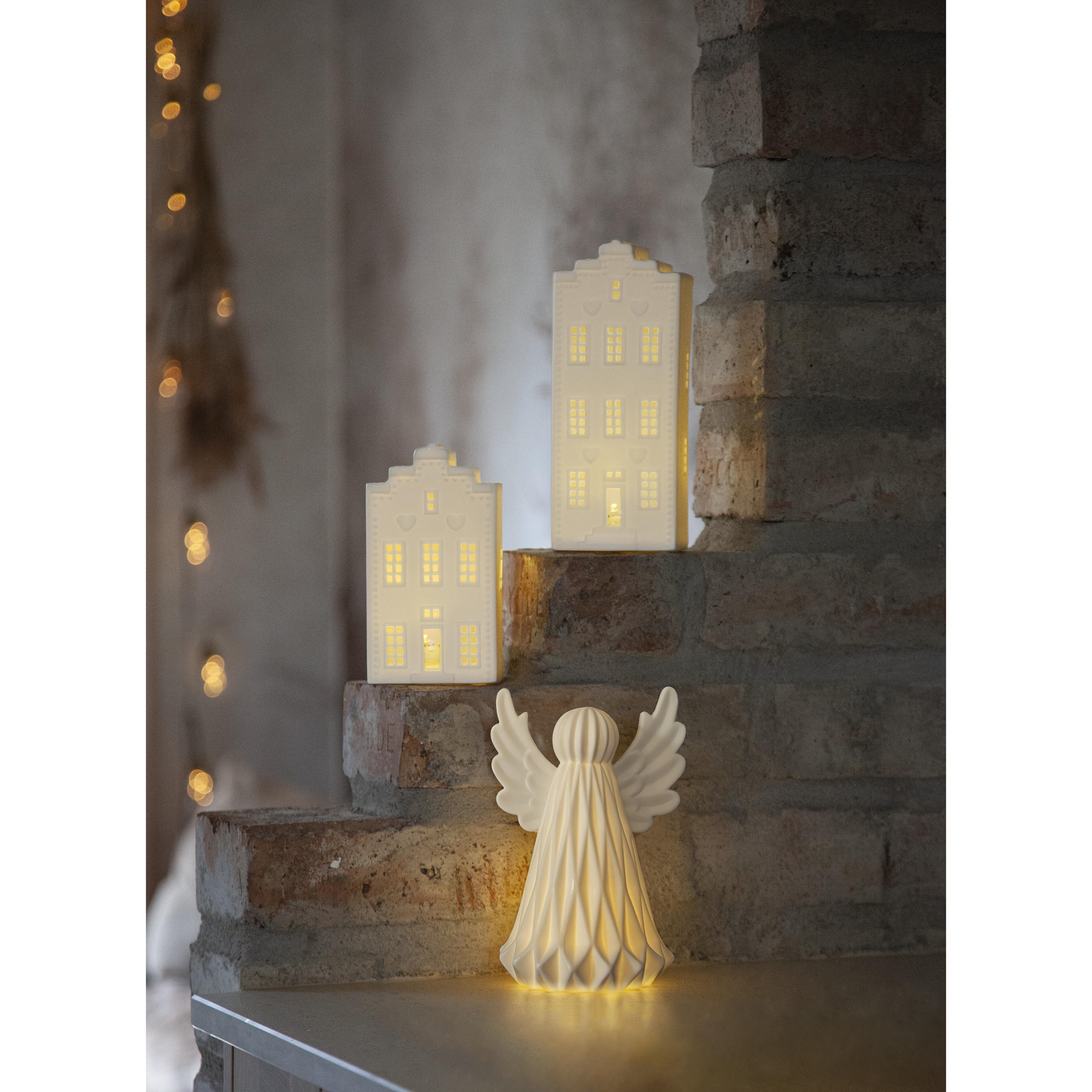 LED vánoční dekorace VINTER V.21cm bílá_1