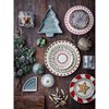 Kameninový servírovací talíř stromek ALDER zelený 24cm_2