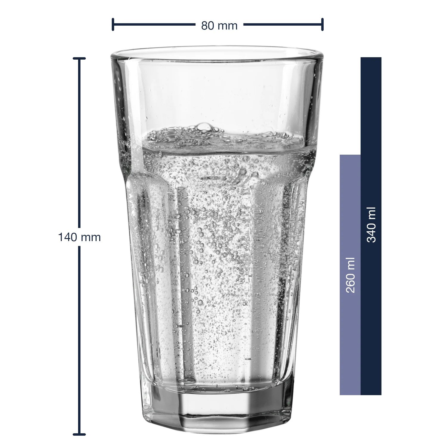 Sklenice na vodu Leonardo ROCK 340 ml SET/ks_1