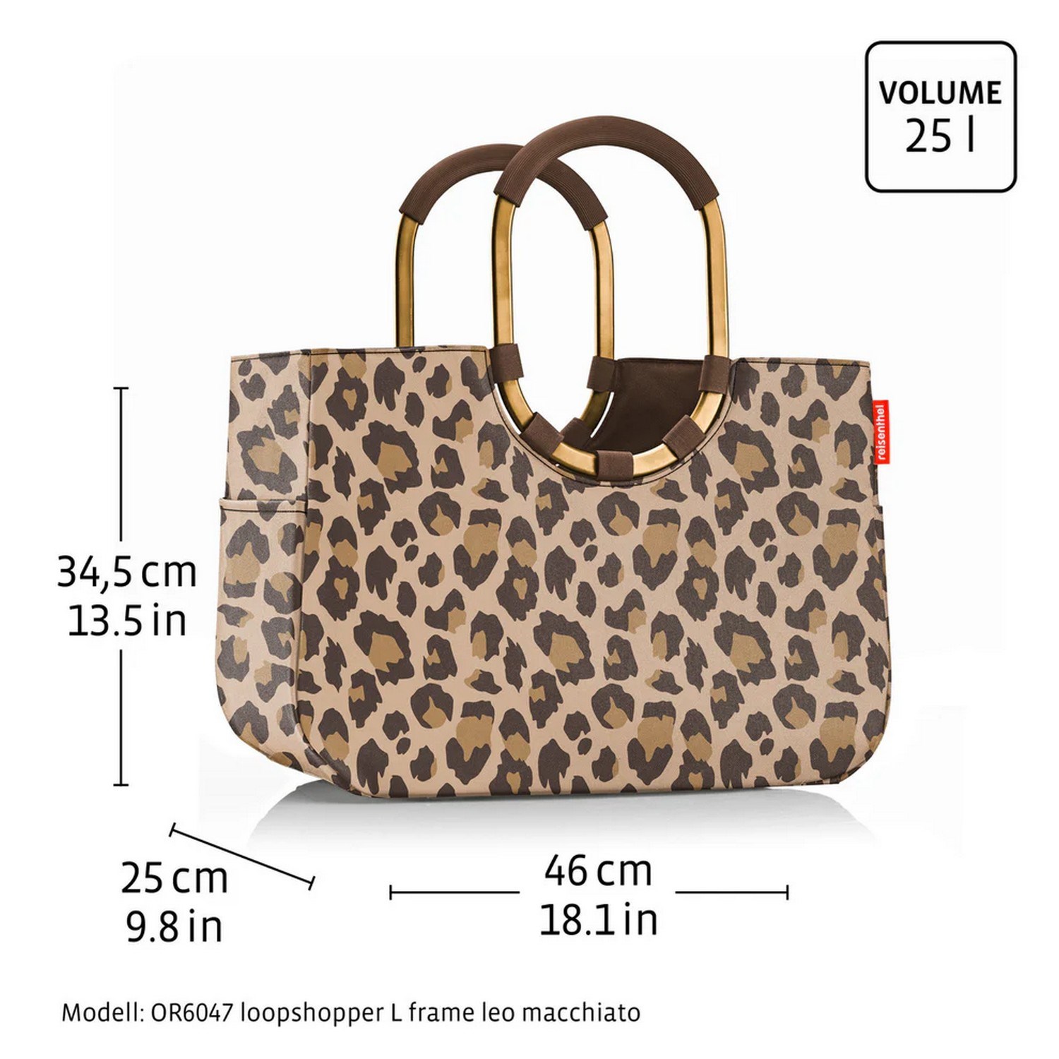 Módní taška Reisenthel Loopshopper L teddy leo olive_3
