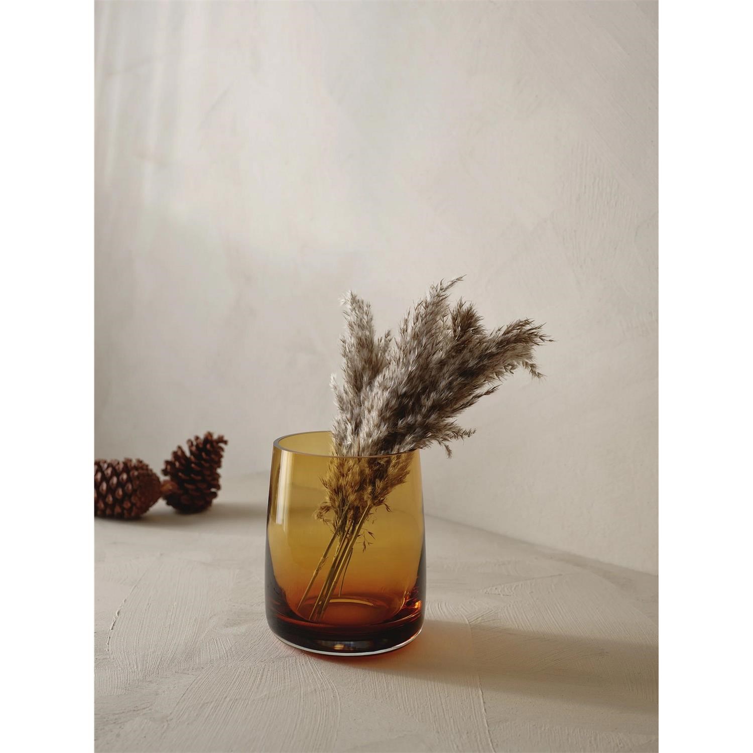 Váza / svícen AJANA V.18cm žlutá_0