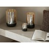 Nerezový svícen na čajovou svíčku Blomus CALMA V.9cm SET/2ks pálený kov_0
