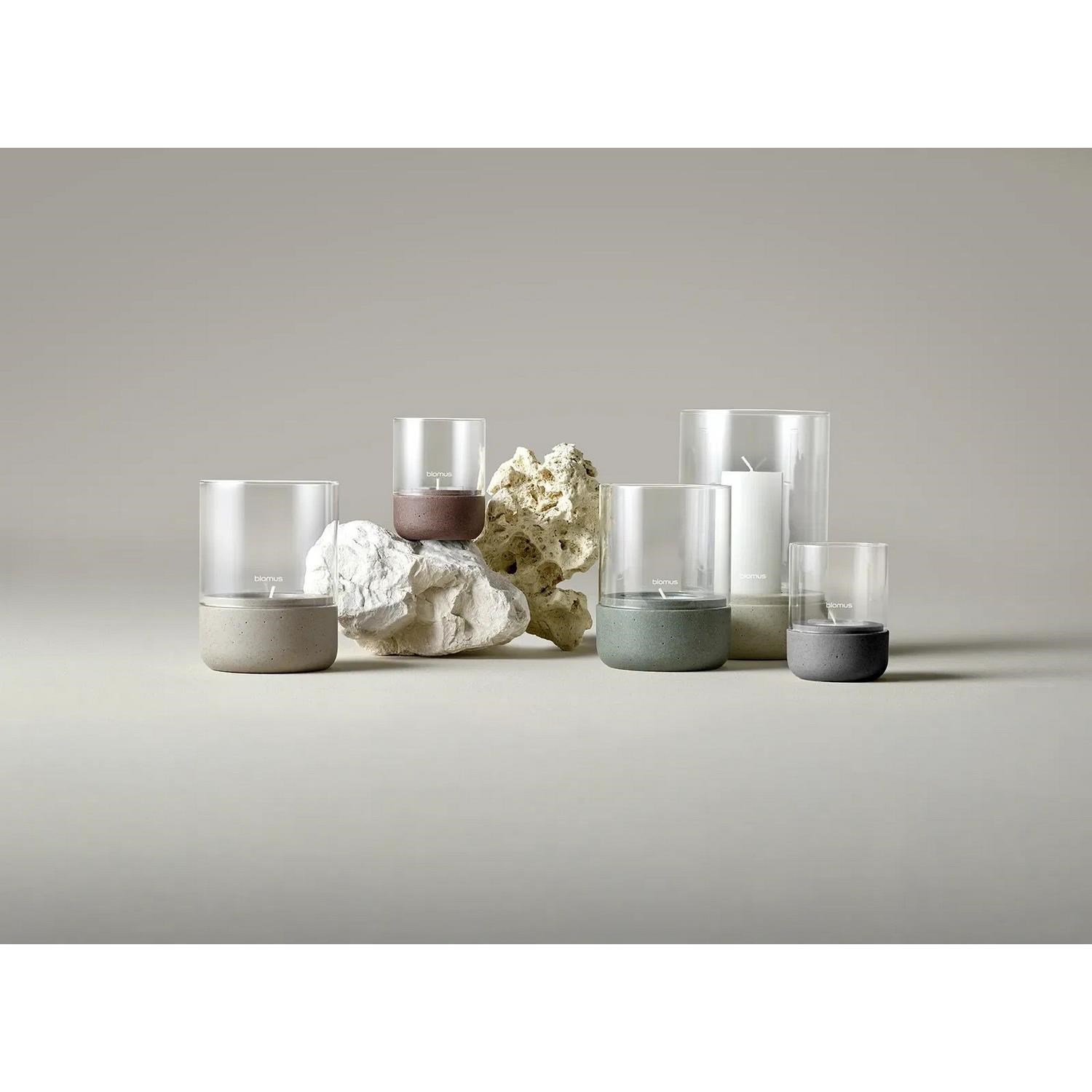 Svícen na čajovou svíčku Blomus CALMA V.9cm SET/2ks hnědý_0