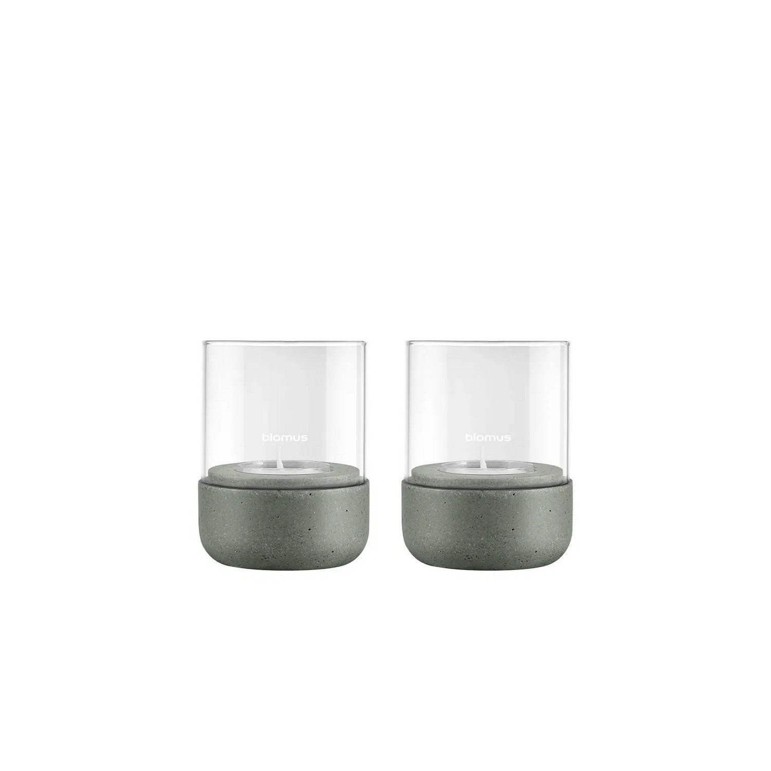 Svícen na čajovou svíčku Blomus CALMA V.9cm SET/2ks zelený_1