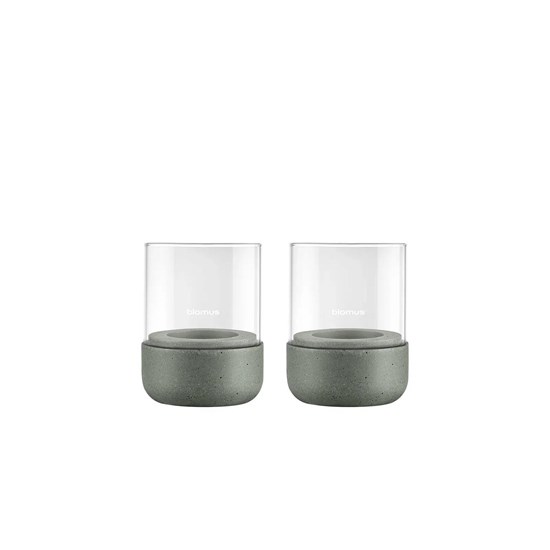 Svícen na čajovou svíčku Blomus CALMA V.9cm SET/2ks zelený_2