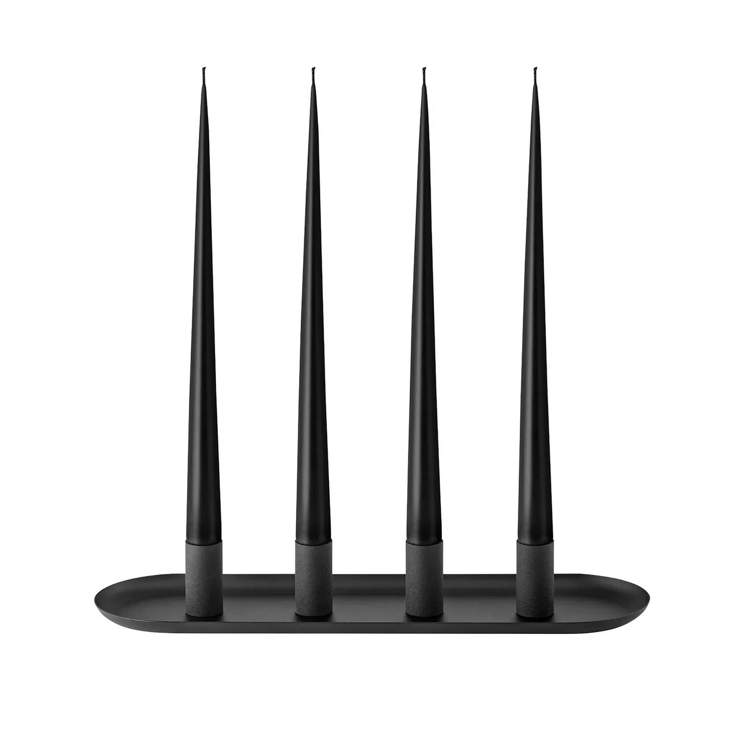 Svícen pro 4 dlouhé svíčky Blomus LOHA D.37cm černý_1