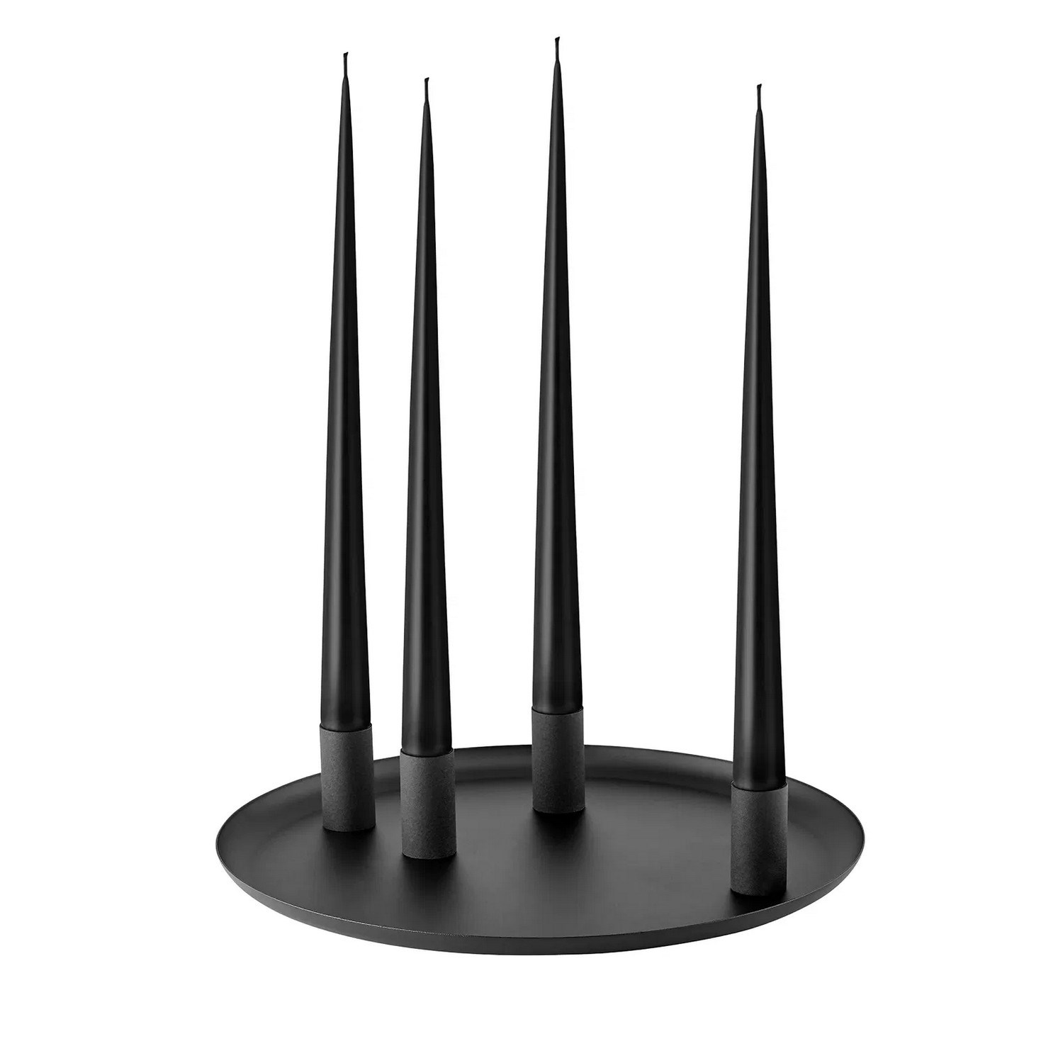 Kulatý svícen Blomus LOHA P.30cm černý_3