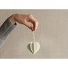 Papírové ozdoby Blomus KAZARY srdíčko P.7cm SET/4ks krémové_3