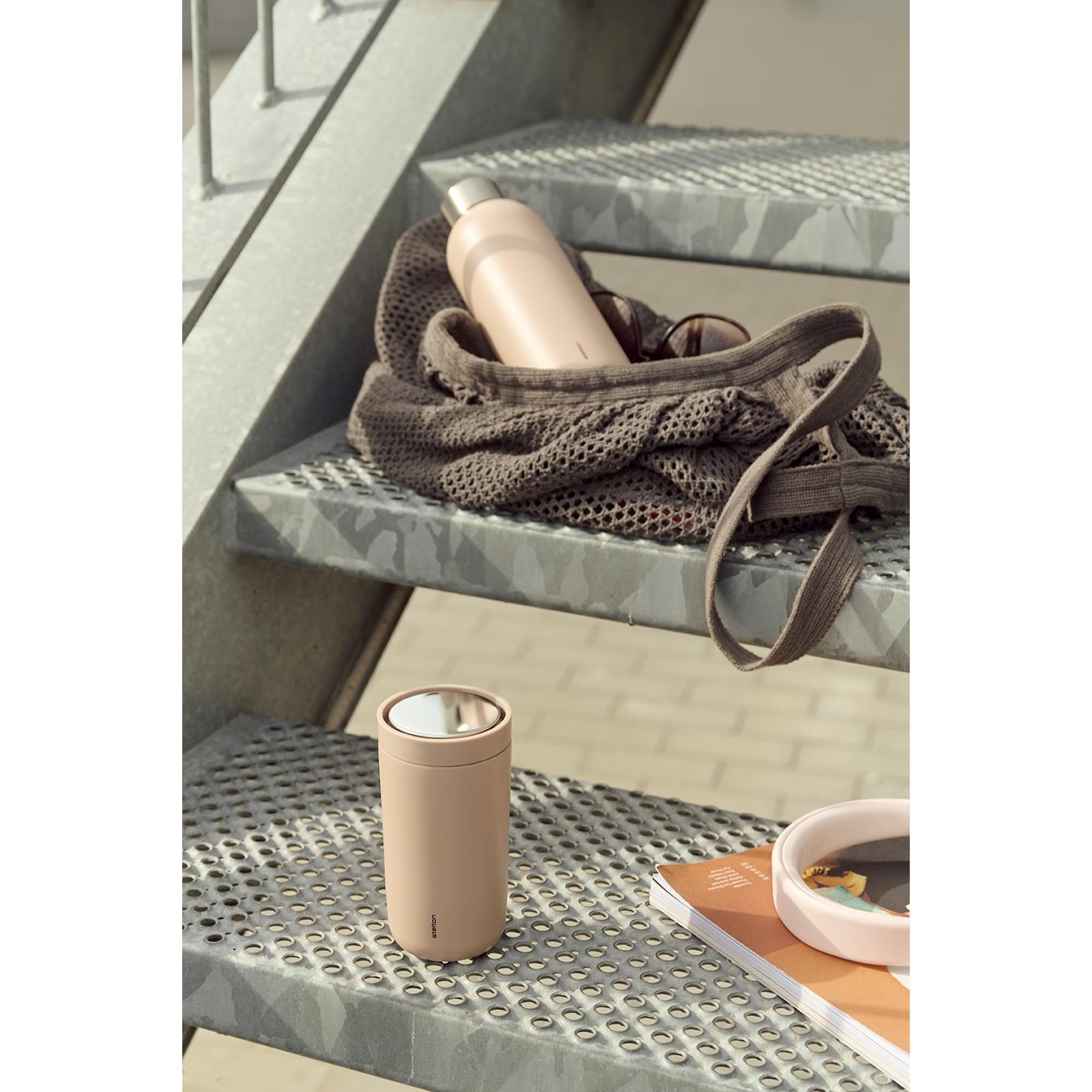 Termohrnek Stelton GO CLICK 200ml šedorůžový_0