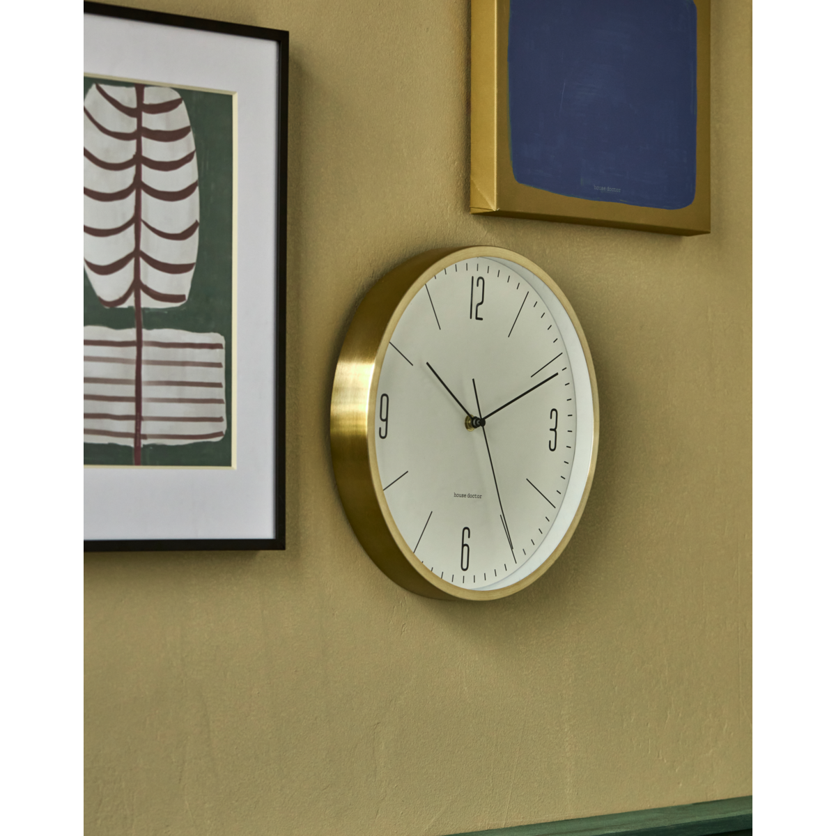 Nástěnné hodiny House Doctor HOUR P.30cm zlaté_0