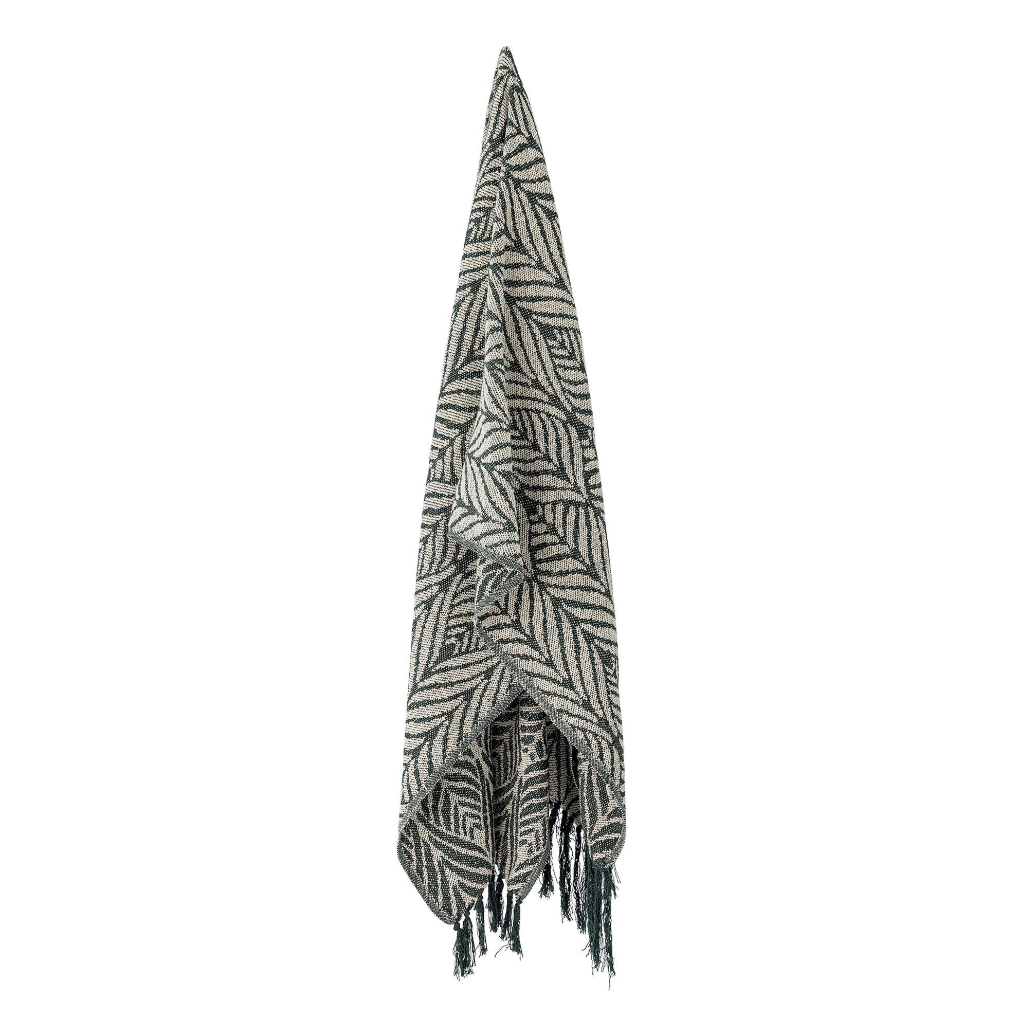 Pléd z recyklované bavlny UGENTO 160x130cm zelený_0