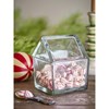 Skleněná dóza ve tvaru domečku ELIUS V.14cm_1