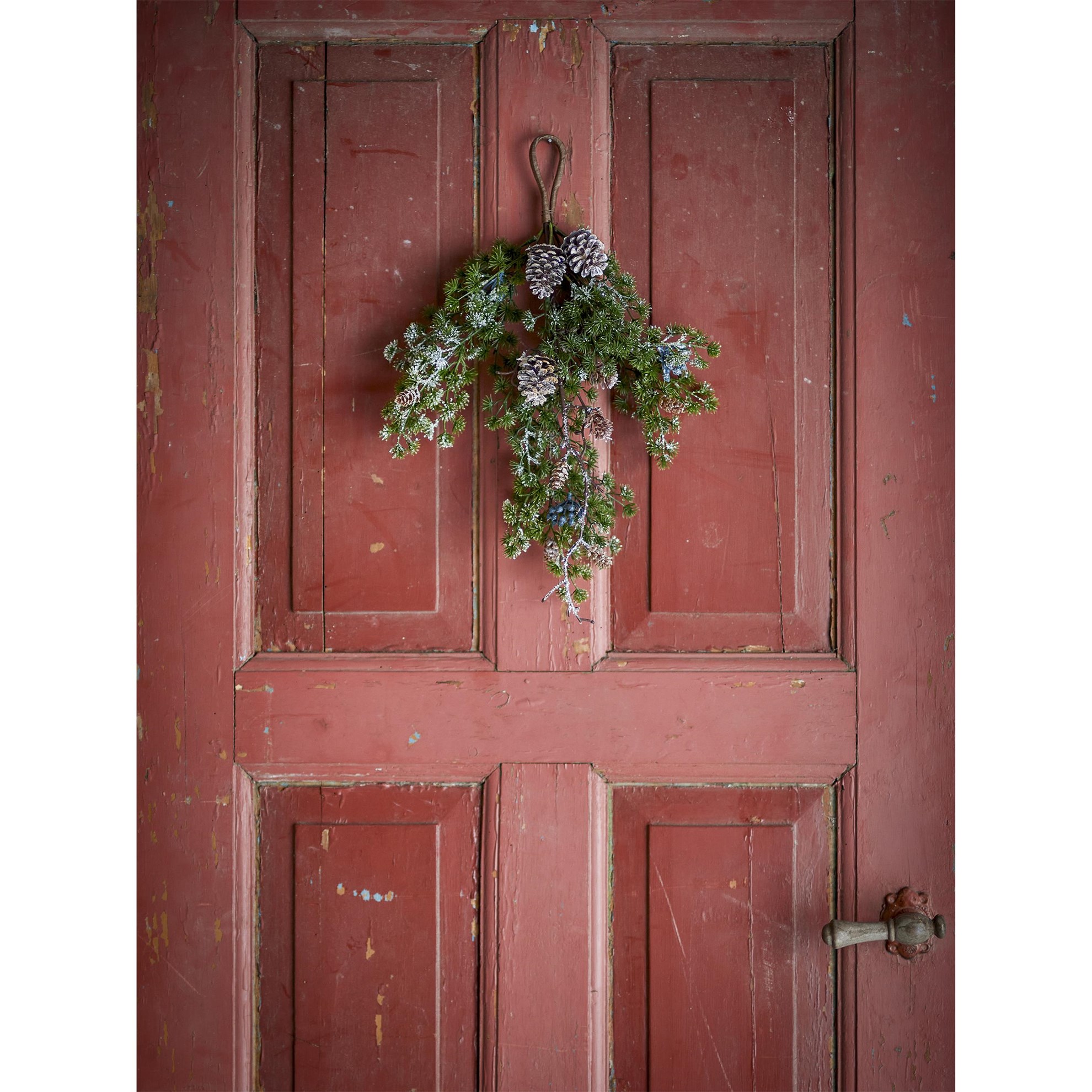 Umělá dekorace na dveře CEDAR 46cm zelená_1