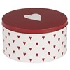Plechová dóza s víčkem s motivem srdce P.16,8 cm_0