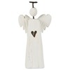 Dřevěná dekorace anděl Ib Laursen Lucia V.14 cm bílý_0