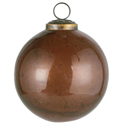 Skleněná vánoční ozdoba Ib Laursen P.9,5 cm moka_0