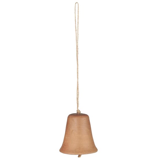 Hliněná dekorace zvonku Ib Laursen V.6 cm hnědá_0