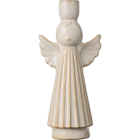 Svícen s dekorem anděla Ib Laursen V.20 cm ivory_0