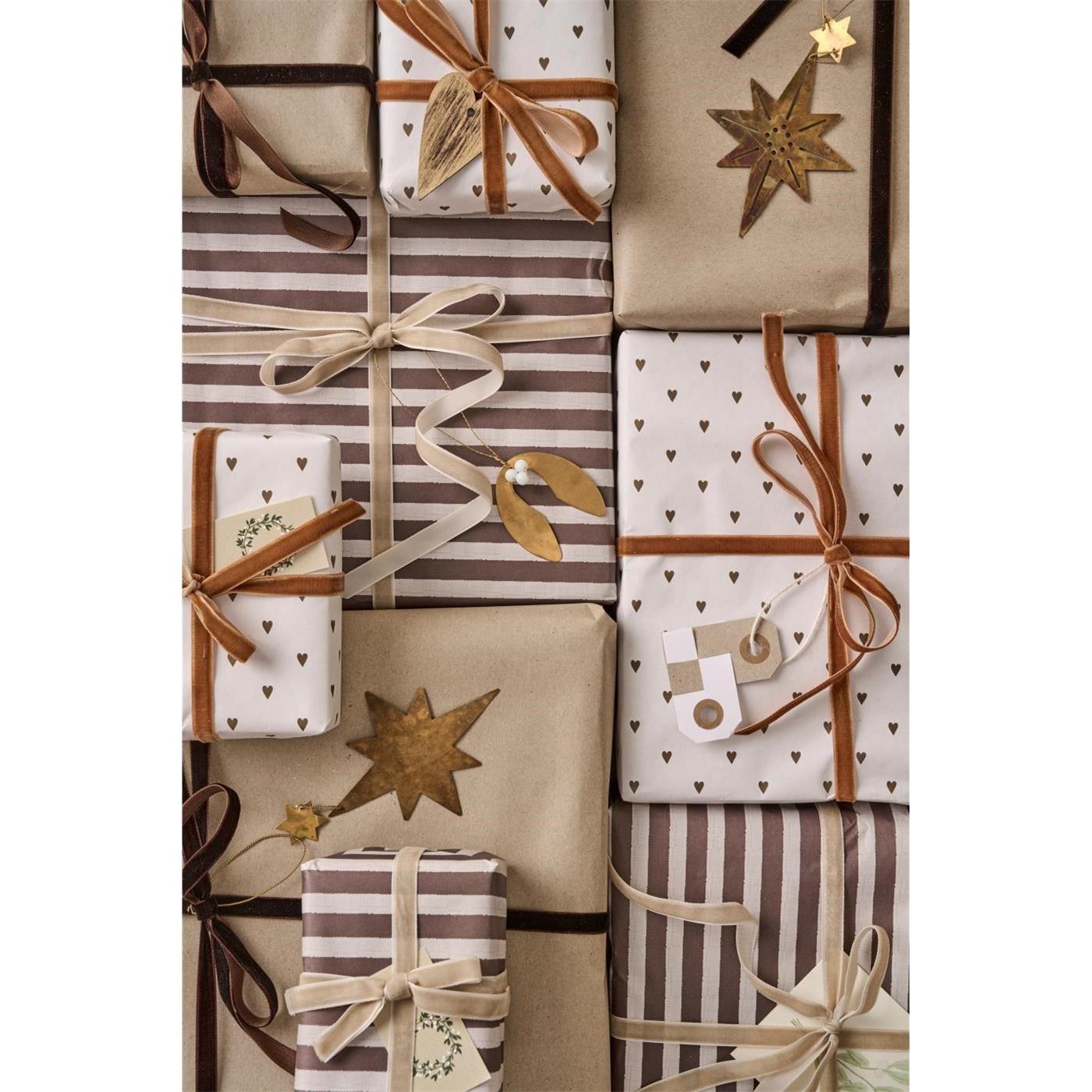 Role balícího papíru Ib Laursen 5 m hnědé pruhy_0