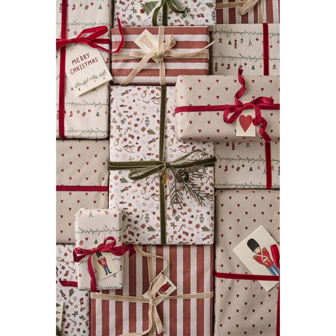 Sametová stuha na cívce Ib Laursen 200 m moss green_0