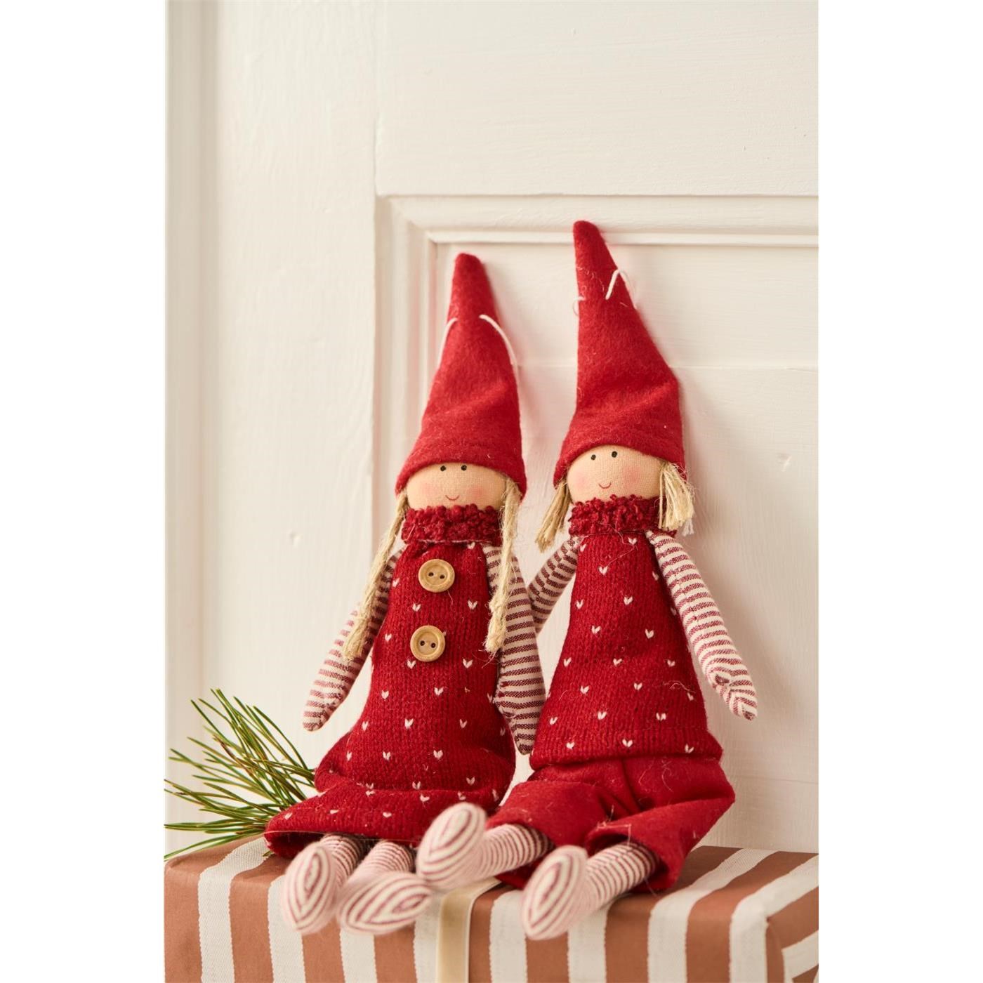 Vánoční dekorace skřítek Ib Laursen V.32 cm 2 druhy (cena za 1ks!)_0