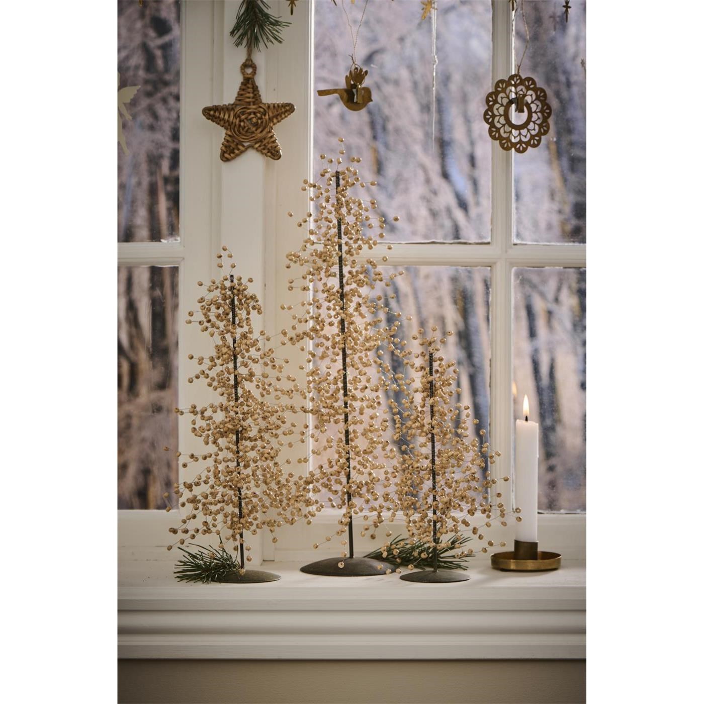 Mosazný svícen Ib Laursen Gloria pro svíčku P.2,2 cm_0