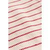 Povlak na polštář Holly Ib Laursen 50x50 cm přírodní s červenými tkanými pruhy_1