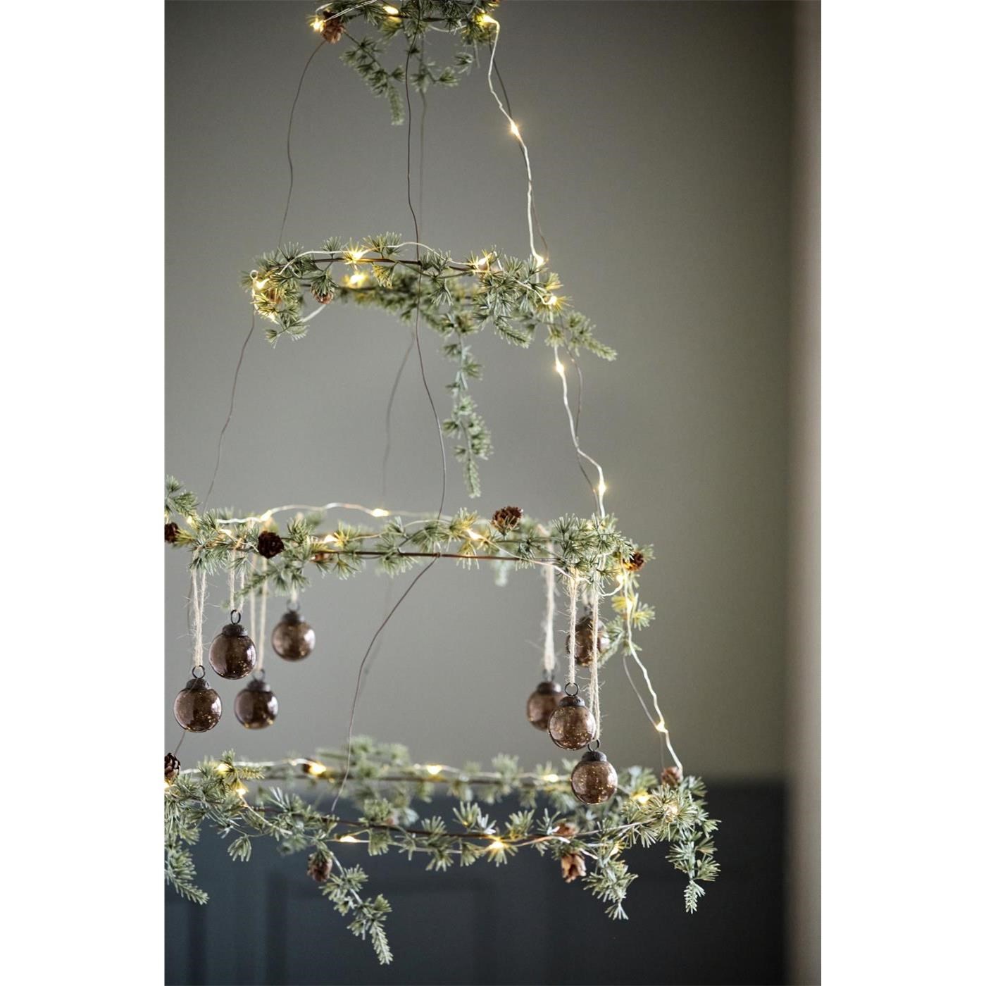 Skleněné vánoční ozdoby Ib Laursen P.3,3 cm SET/8ks moka_0