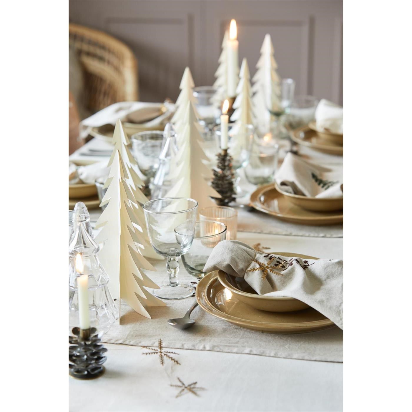 Papírový vánoční stromek Ib Laursen V.25 cm bílý_3