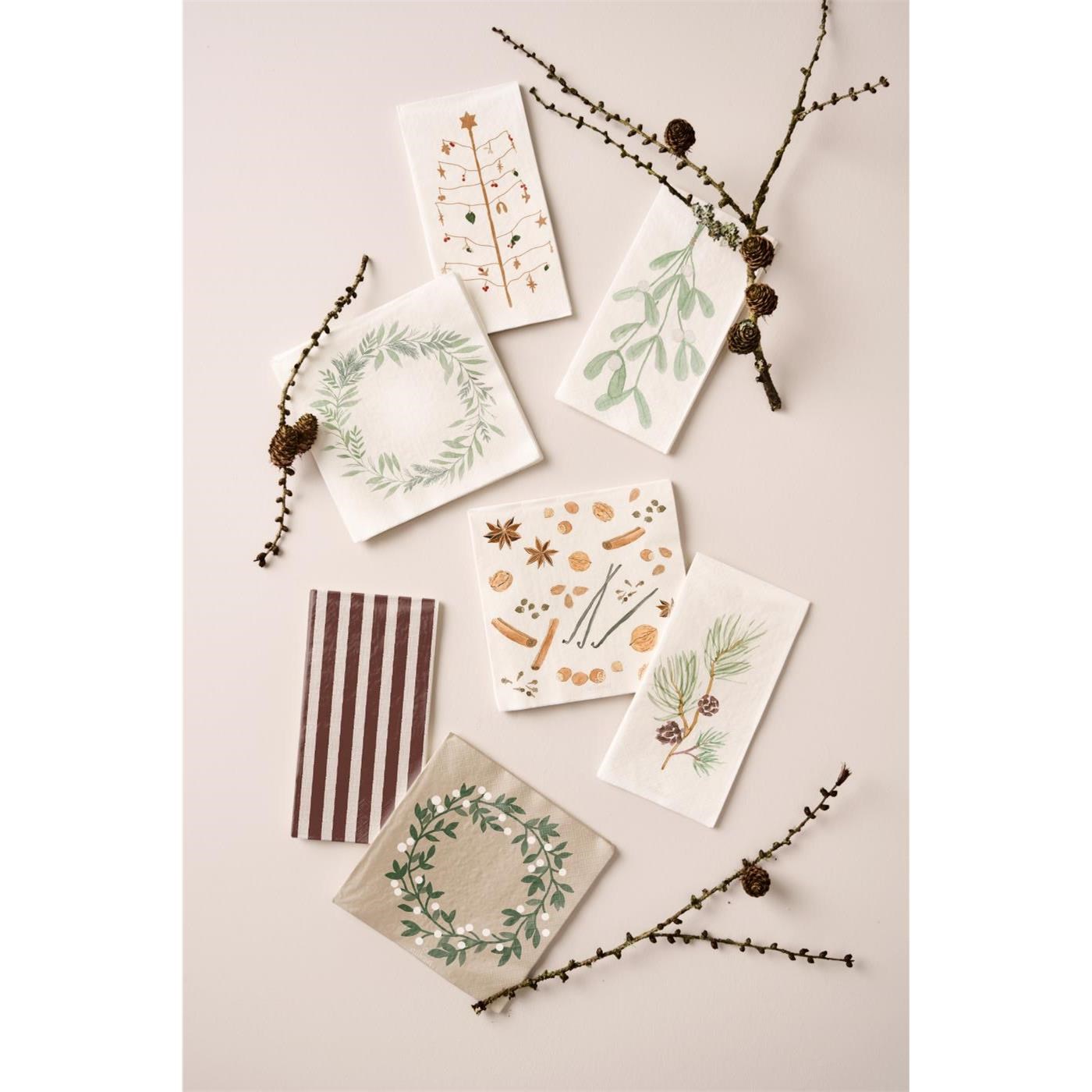 Papírové ubrousky Ib Laursen vánoční stromek SET/16ks_0