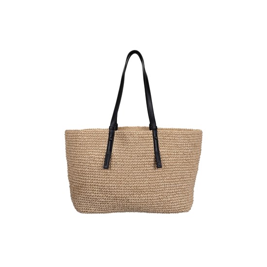 Slaměná taška Monk & Anna KAMI black_4