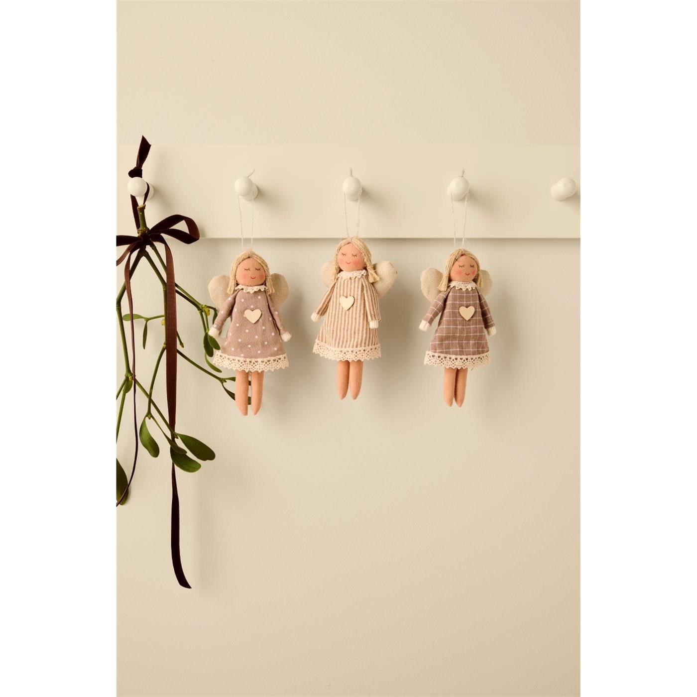 Látkový anděl My Nostalgic Christmas 3 druhy/cena za 1 kus_0