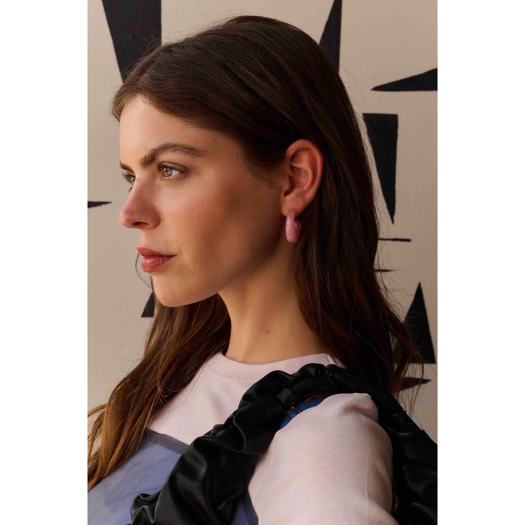 Náušnice Sticky Sis Club CERCHIO festive pink_0