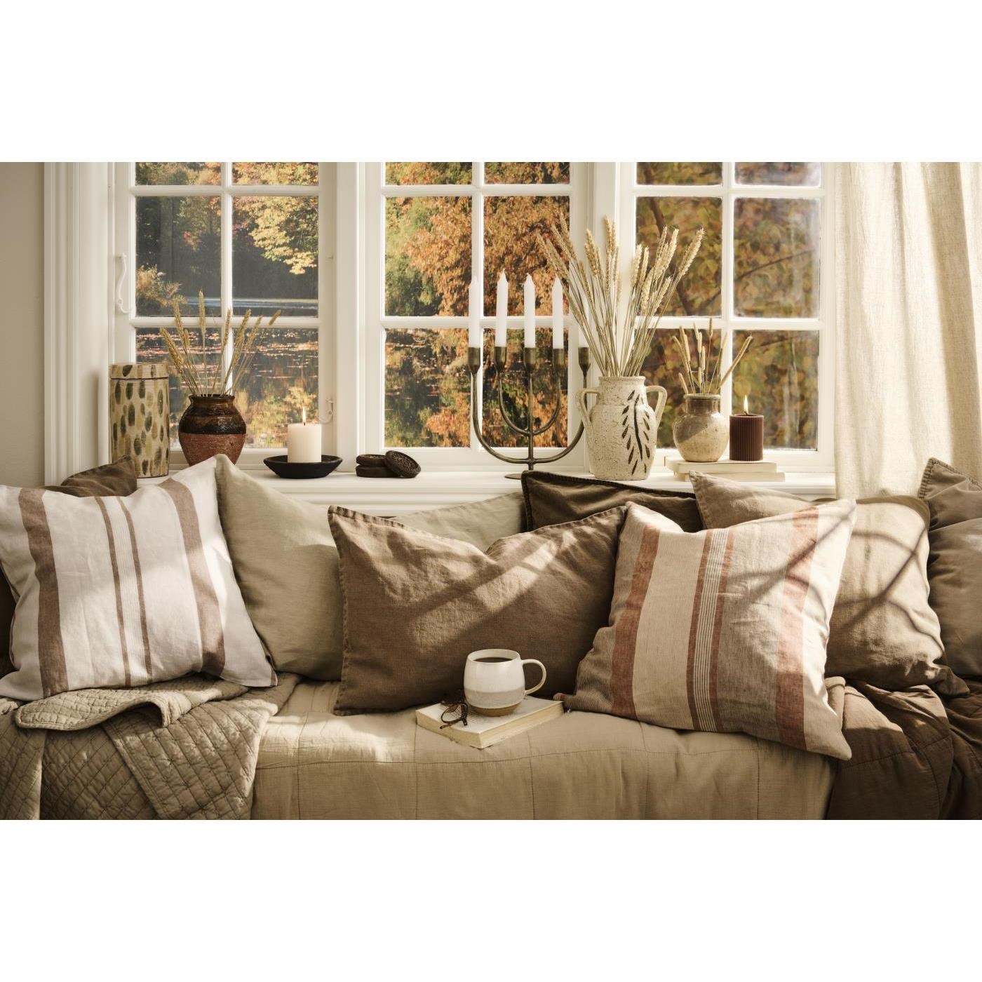 Lněný povlak na polštář Ib Laursen40x60 cm cafe creme_0