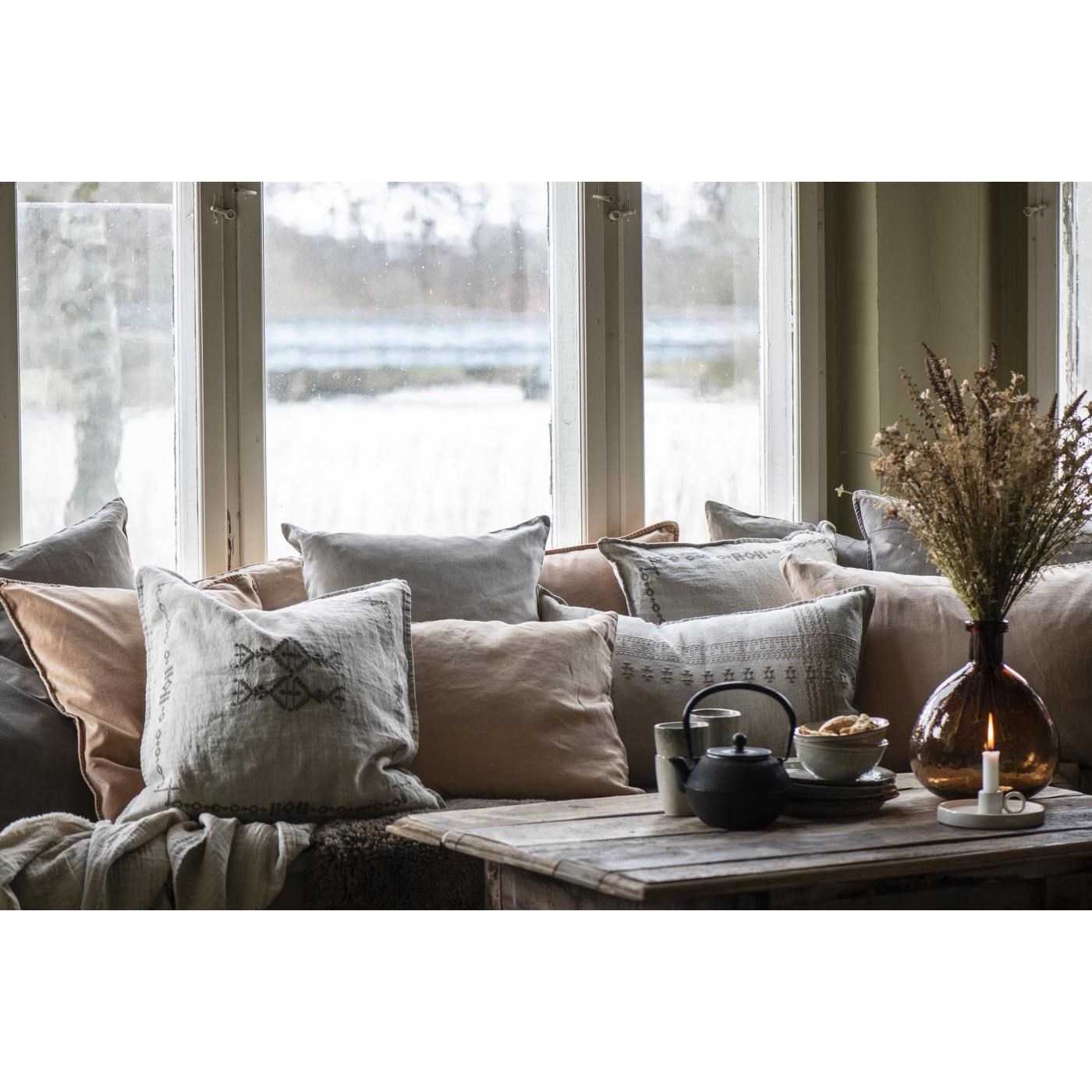 Lněný povlak na polštář Ib Laursen40x60 cm cafe creme_4