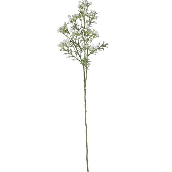 Umělá větvička květiny Gypsofila 73cm bílá_1