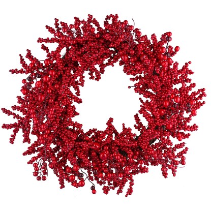 Věnec z lesních plodů 60 cm červený_1