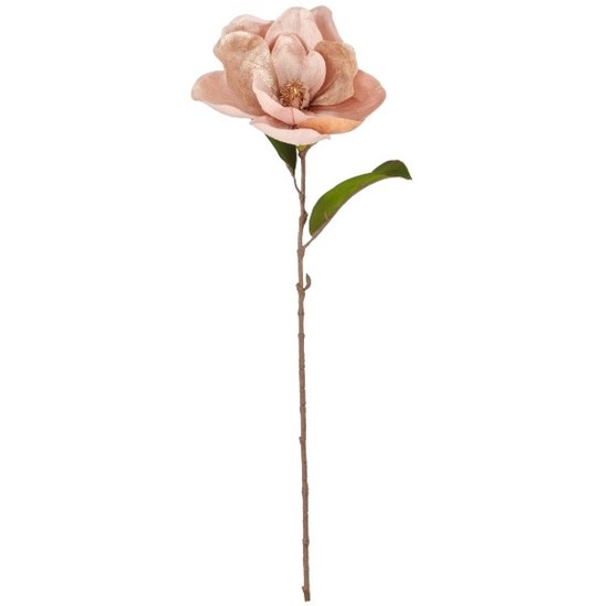 Umělá dekorace magnólie 76cm champagne_1