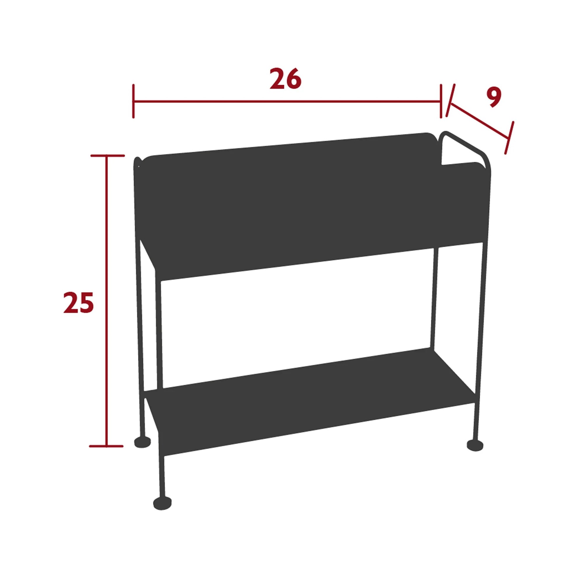 Regál na květináče nebo stolování Fermob PICOLINO V.63 cm - Cotton White_4