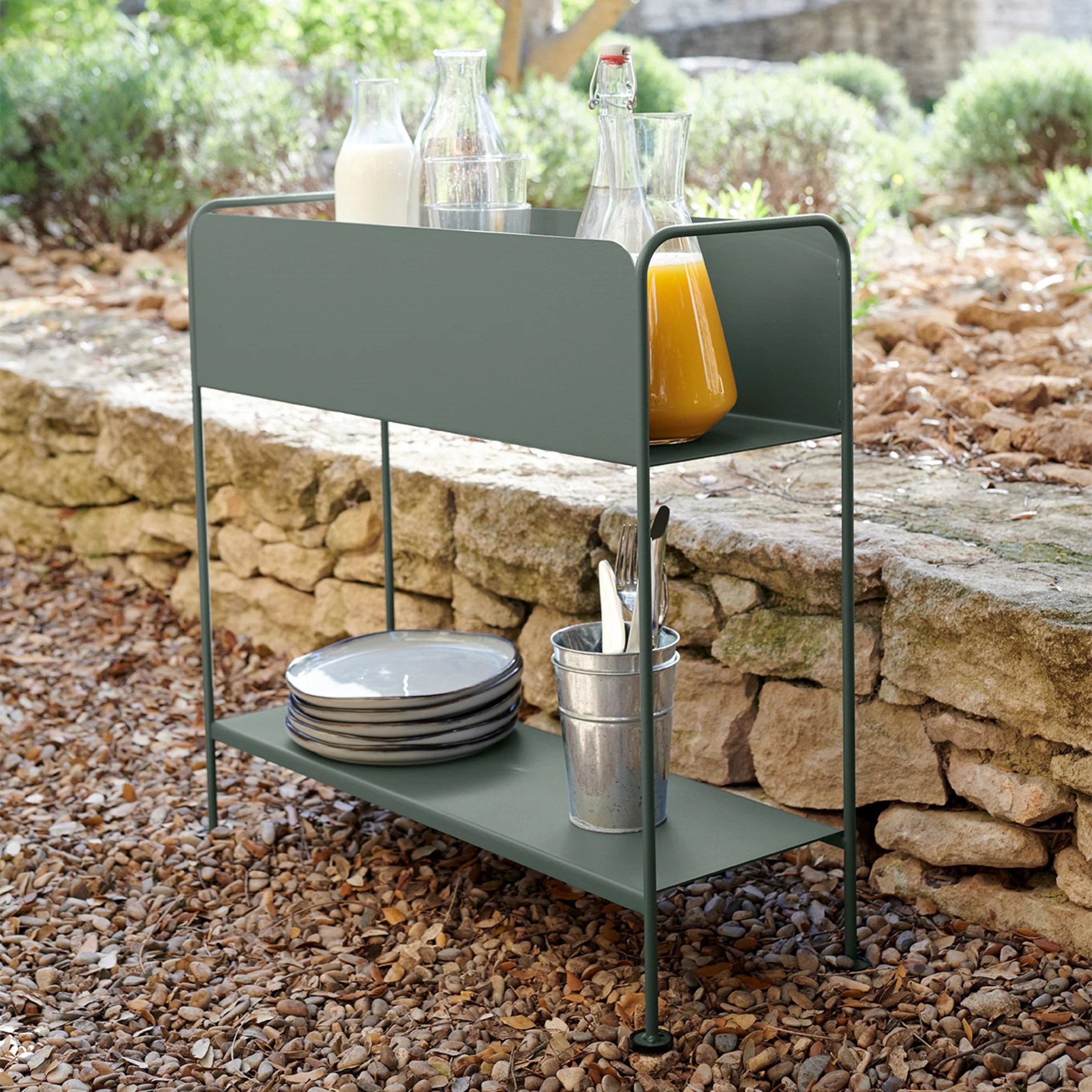 Regál na květináče nebo stolování Fermob PICOLINO V.63 cm - Frosted Lemon_6