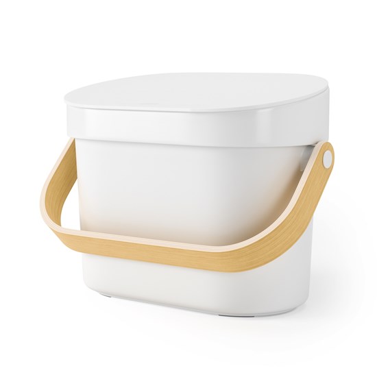 Kompostovací koš Umbra BELLWOOD bílý/přírodní_15